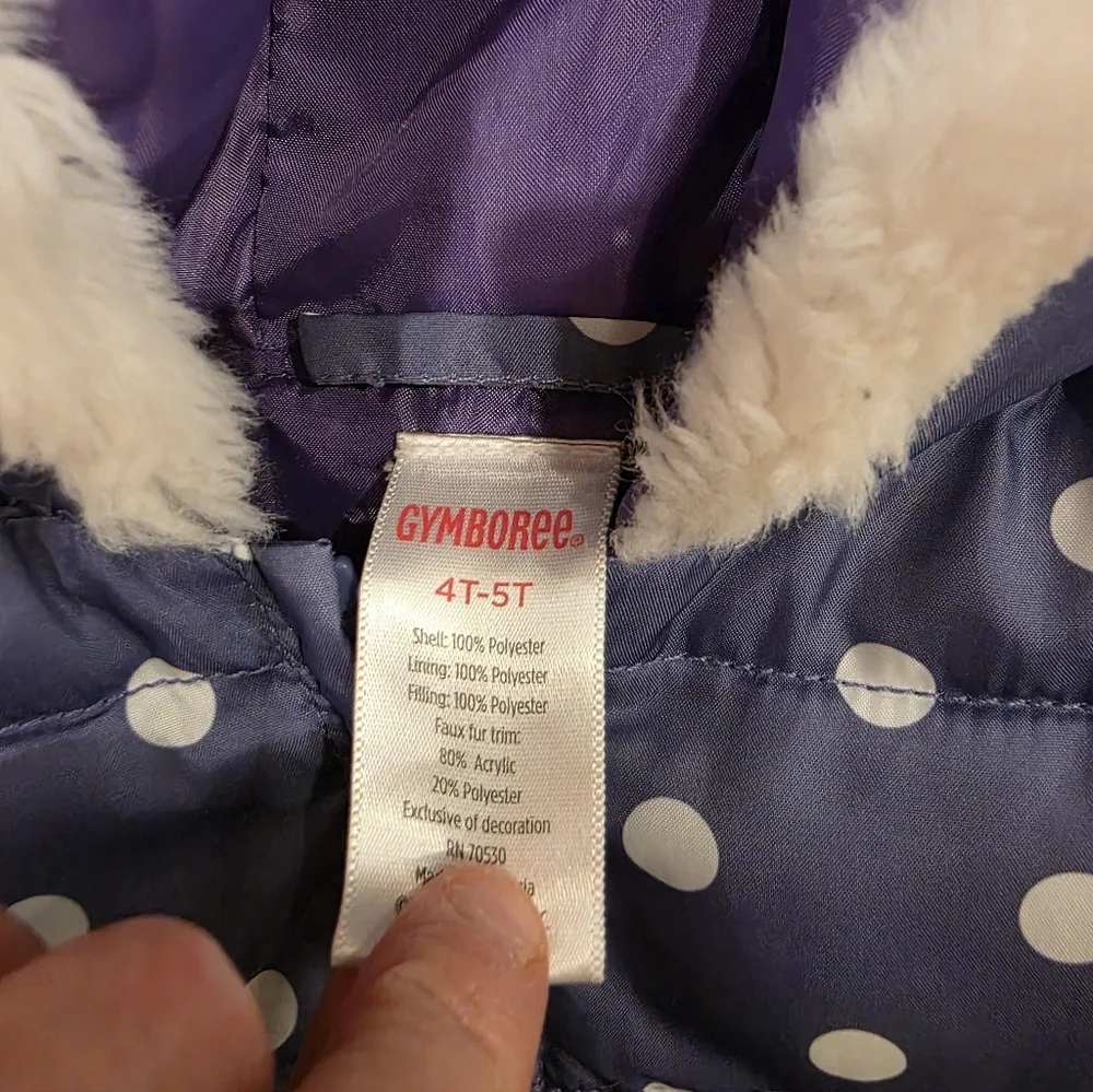 Gymbore Polka Dot Hooded Outdoor Vest